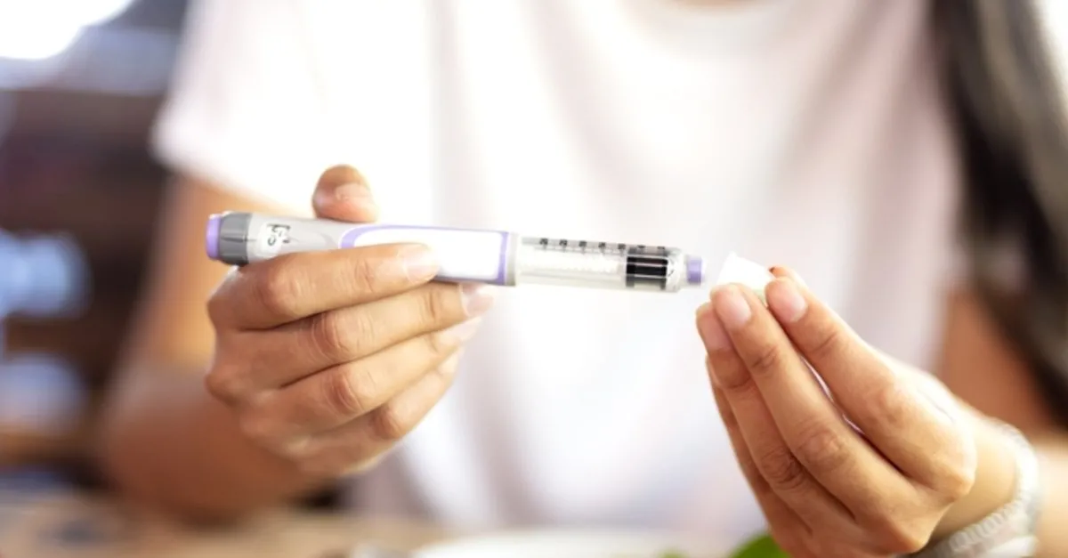 Showing a weight loss pen